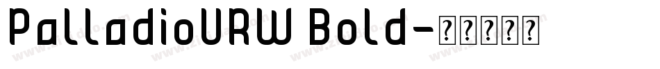 PalladioURW Bold字体转换